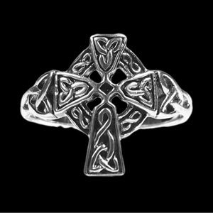 NWOT Handcrafted Unisex Celtic Cross Ring Size 5.5, 7, 9  925 Sterling Silver